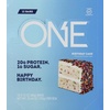 image:imageONE Fruity Cereal Protein Bars 20g Protein Gluten Free Snacks 12 ctBirthday Cake