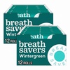 image:imageBREATH SAVERS Wintergreen Flavored Sugar Free Breath Mints Rolls 75 oz 12 Count Pack of 2075 Ounce Pack of 24