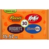 image:imageHershey Assorted Chocolate Snack Size Candy Bag 1557 oz 30 Pieces1557 Ounce Pack of 1