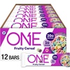 image:imageONE Fruity Cereal Protein Bars 20g Protein Gluten Free Snacks 12 ctFruity Cereal