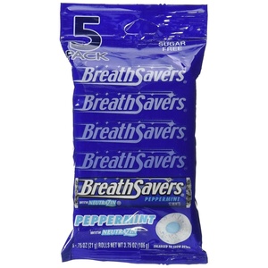 image:imageBREATH SAVERS Spearmint Sugar Free Breath Mints Rolls 075 oz 24 CountPeppermint