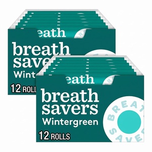 image:imageBREATH SAVERS Wintergreen Flavored Sugar Free Breath Mints Rolls 75 oz 12 Count Pack of 2075 Ounce Pack of 24