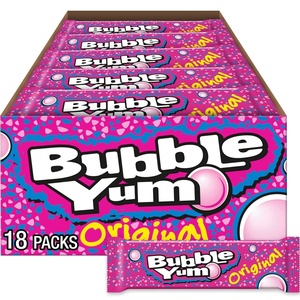 image:imageBUBBLE YUM Cotton Candy Flavored Chewy Bubble Gum Packs 282 oz 12 CountOriginal