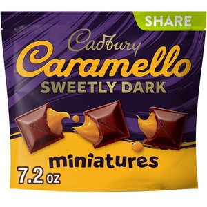 image:imageCADBURY CARAMELLO Sweetly Dark Chocolate Caramel Miniature Candy 72 oz72 Ounce Pack of 1