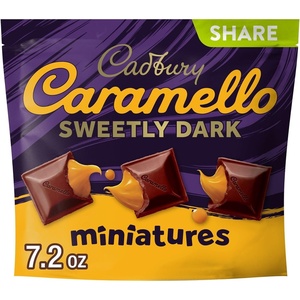 image:imageCADBURY CARAMELLO Sweetly Dark Chocolate Caramel Miniature Candy 72 oz72 Ounce Pack of 8