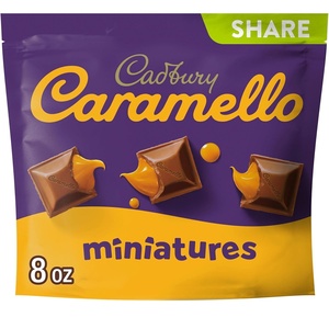 image:imageCADBURY DAIRY MILK CARAMELLO Milk Chocolate Candy Bars 4 oz 14 CtMiniatures pack of 8