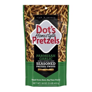 image:imageDOTS Homestyle Pretzels Original Seasoned Pretzel Twists Bag 16 ozGarlicParmesan