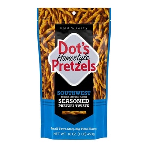 image:imageDots Pretzels Southwest Seasoned Pretzel Twists Snack Bag 16 oz16 Ounce Pack of 1