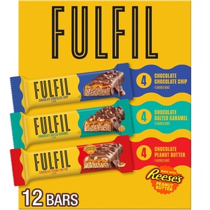 image:imageFULFIL Chocolate Salted Caramel Protein Bars 15g Protein 12 ctAssorted Variety