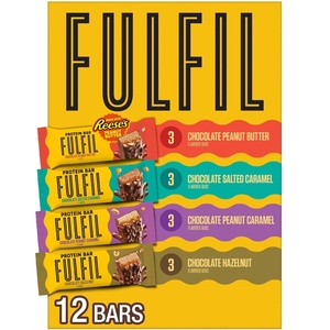 image:imageFULFIL Chocolate Salted Caramel Protein Bars 15g Protein 12 ctVariety Pack