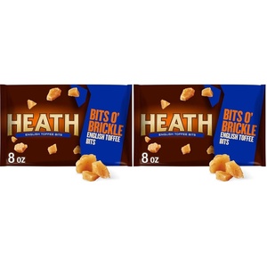 image:imageHEATH BITS O BRICKLE English Toffee Baking Bits Bag 8 oz8 Ounce Pack of 2