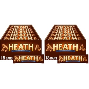 image:imageHEATH Chocolatey English Toffee Candy Bars 14 oz 18 ct14 Ounce Pack of 36