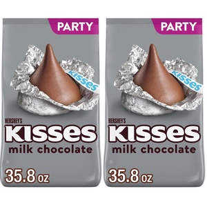 image:imageHERSHEYS KISSES Milk Chocolate Candy Party Pack 358 oz358 Ounce Pack of 2