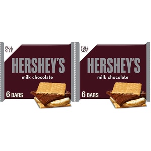image:imageHERSHEYS Milk Chocolate Candy Bars 155 oz 6 CountChocolate Bars