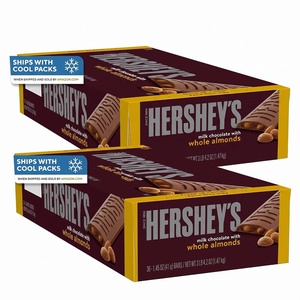 image:imageHERSHEYS Milk Chocolate with Whole Almonds Candy Bars 145 oz 36 Count145 Ounce Pack of 72