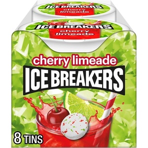 image:imageICE BREAKERS Cherry Limeade Sugar Free Mints Tins 15 oz 8 CountCherry Limeade