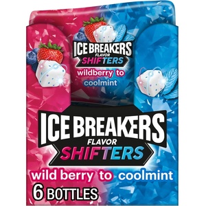 image:imageICE BREAKERS Flavor Shifters Wild Berry to Coolmint Gum 6 Ct1 Count Pack of 72