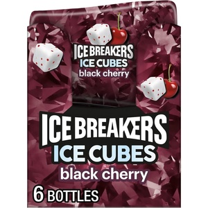 image:imageICE BREAKERS Ice Cubes Kiwi Watermelon SugarFree Gum Bottles 6 ctBlack Cherry