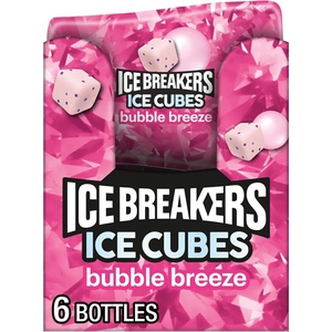 image:imageICE BREAKERS Ice Cubes Kiwi Watermelon SugarFree Gum Bottles 6 ctBubble Breeze
