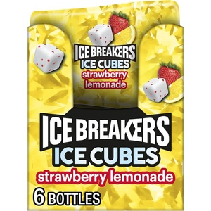 image:imageICE BREAKERS Ice Cubes Kiwi Watermelon SugarFree Gum Bottles 6 ctStrawberry Lemonade