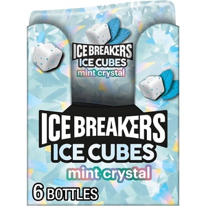 image:imageICE BREAKERS Ice Cubes Mint Crystal Sugar Free Chewing Gum Bottles 324 oz 6 Count 40 Pieces40 Count Pack of 72