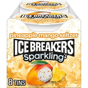 image:imageICE BREAKERS Sparkling Raspberry Lemon Seltzer Breath Mints Tins 15 oz 8 CountPineapple Mango
