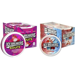 image:imageIce Breakers Sours Assorted Fruit Flavored Sugar Free Mints Tins 15 oz 8 CountSours  Duo