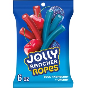 image:imageJOLLY RANCHER Ropes Blue Raspberry amp Cherry Candy Bag 6 oz6 Ounce Pack of 1