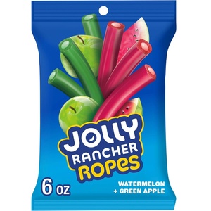 image:imageJOLLY RANCHER Ropes Watermelon amp Green Apple Candy Bag 6 oz6 Ounce Pack of 1