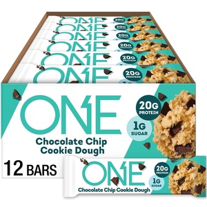 image:imageONE Fruity Cereal Protein Bars 20g Protein Gluten Free Snacks 12 ctChocolate Chip Cookie Dough