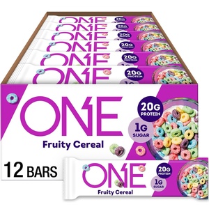 image:imageONE Fruity Cereal Protein Bars 20g Protein Gluten Free Snacks 12 ctFruity Cereal