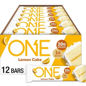 image:imageONE Fruity Cereal Protein Bars 20g Protein Gluten Free Snacks 12 ctLemon Cake