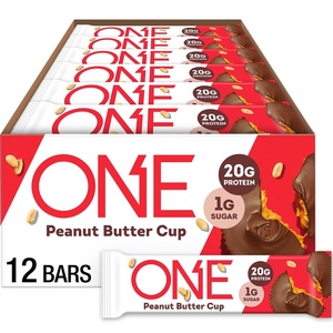 image:imageONE Fruity Cereal Protein Bars 20g Protein Gluten Free Snacks 12 ctPeanut Butter