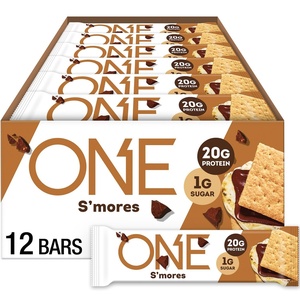 image:imageONE Fruity Cereal Protein Bars 20g Protein Gluten Free Snacks 12 ctSmores