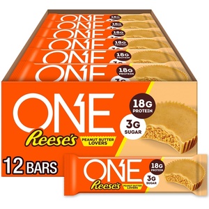 image:imageONE Reeses Peanut Butter Protein Bar 18g Protein 3g Sugar 12 ctReeses Peanut Butter Lovers