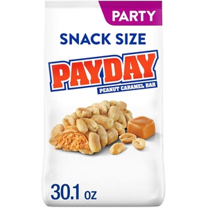 image:imagePAYDAY Peanut Caramel Snack Size Kosher Candy Party Pack 301 oz301 Ounce Pack of 1