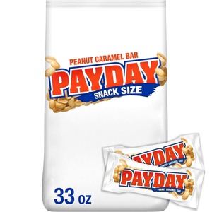 image:imagePAYDAY Peanut Caramel Snack Size Kosher Candy Party Pack 301 oz33 Ounce Pack of 8