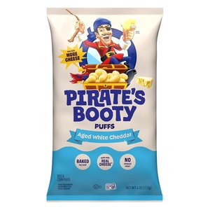 image:imagePIRATES BOOTY Aged White Cheddar Cheese Puffs Party Size Bag 10 ozWhite Cheddar