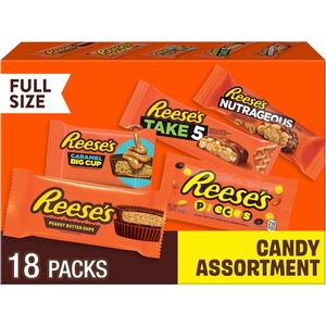image:imageREESES Assorted Peanut Butter Candy Variety Pack 272 oz 18 Ct272 Ounce Pack of 1