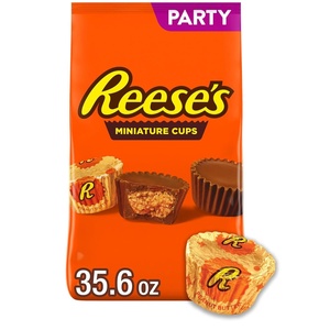 image:imageREESES Miniatures Milk Chocolate Peanut Butter Cups Candy Party Pack 356 oz356 Ounce Pack of 1