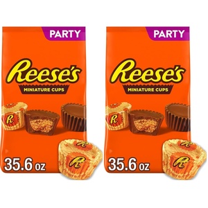 image:imageREESES Miniatures Milk Chocolate Peanut Butter Cups Candy Party Pack 356 oz356 Ounce Pack of 2