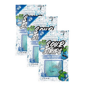 image:imageSOUR STRIPS Blue Raspberry Flavored Peg Bag 34 oz Pack of 334 Ounce Pack of 3
