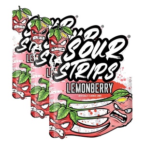 image:imageSOUR STRIPS Duos Lemonberry Flavored Chewy Candy Bag 34 oz34 Ounce Pack of 3