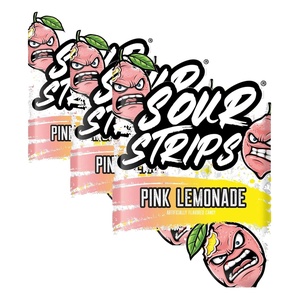 image:imageSOUR STRIPS Pink Lemonade Flavored Peg Bag 34 oz34 Ounce Pack of 3