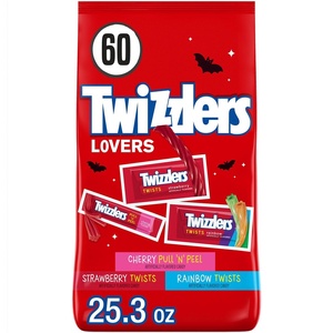 image:imageTWIZZLERS Assorted Flavored Licorice Style Candy Bulk Party Pack 4634 oz253 Ounce Pack of 8