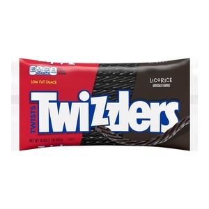 image:imageTWIZZLERS NIBS Cherry Flavored Licorice Style Chewy Candy Bags 6 oz 12 CtBlack Licorice