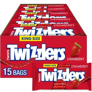 image:imageTWIZZLERS NIBS Cherry Flavored Licorice Style Chewy Candy Bags 6 oz 12 CtStrawberry