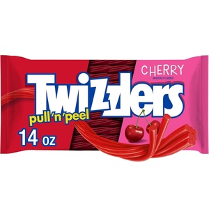 image:imageTWIZZLERS PULL N PEEL Cherry King Size Chewy Candy Packs 42 oz 15 Ct14 Ounce Pack of 1