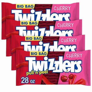 image:imageTWIZZLERS PULL N PEEL Cherry King Size Chewy Candy Packs 42 oz 15 Ct28 Ounce Pack of 4