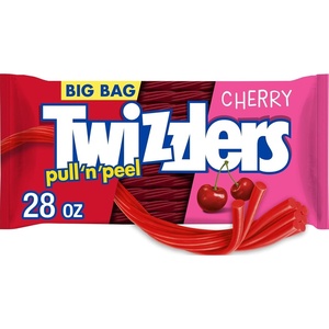 image:imageTWIZZLERS PULL N PEEL Cherry King Size Chewy Candy Packs 42 oz 15 Ct28 Ounce Pack of 8